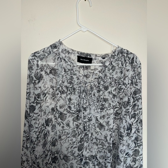 Anthropologie THE KOOPLES 70s Ruffled ditzy farmhouse Floral cottagecore blouse - Picture 4 of 9